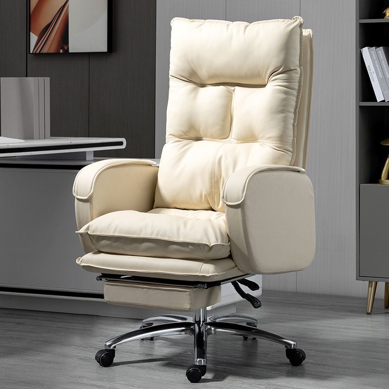 Chaise de bureau rectangulaire incurvée en alliage d&