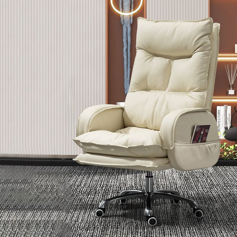 Chaise de bureau rectangulaire incurvée en alliage d&