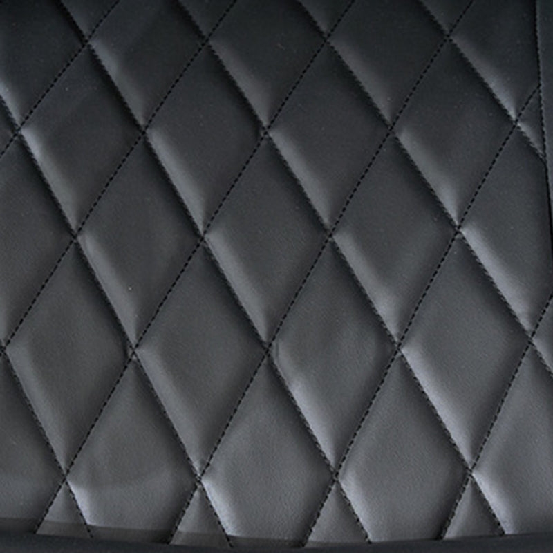 Chaise de bureau carrée incurvée pivotante en PP, en cuir anti-rayures, de luxe moderne, avec dossier et accoudoirs, pour la maison et le bureau 