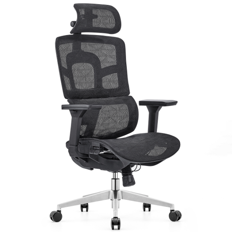 Modern Minimalist High Back Premium Ergonomic Office Chair - 3D Headrest Adjustable Lumbar Support Desk Chair For Home Office