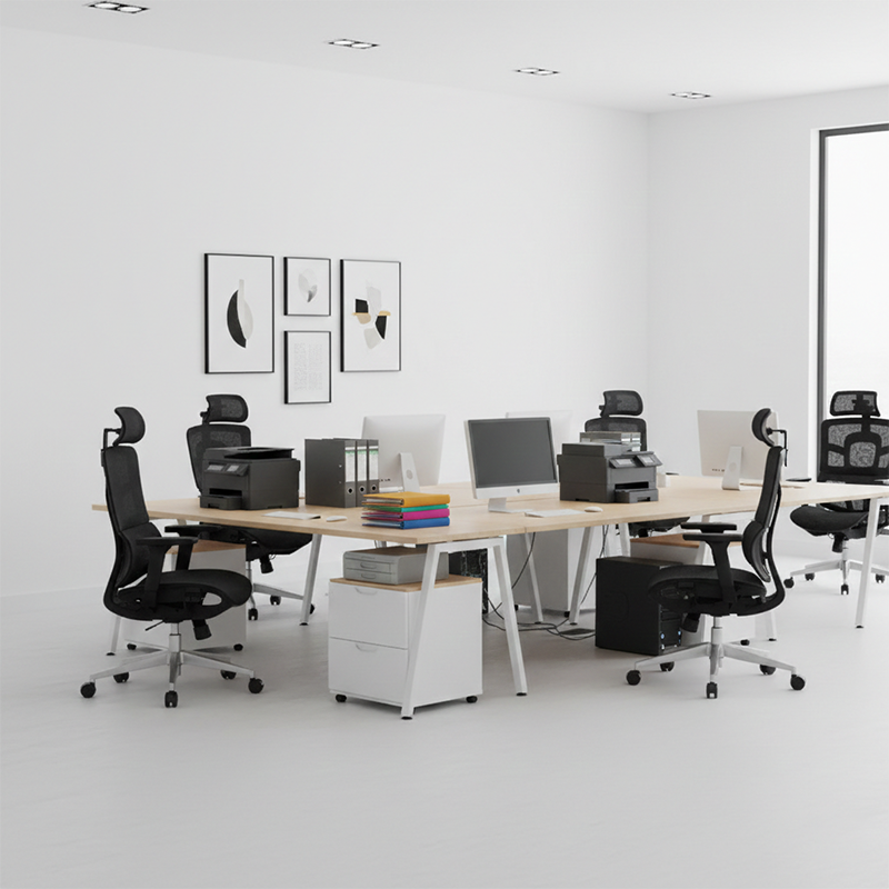 Modern Minimalist High Back Premium Ergonomic Office Chair - 3D Headrest Adjustable Lumbar Support Desk Chair For Home Office