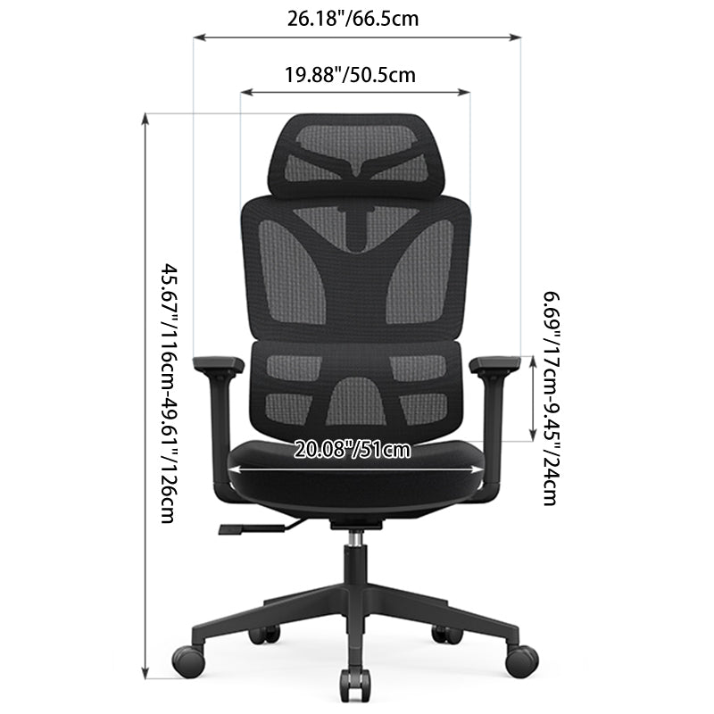 Silla de oficina moderna, ergonómica, resistente, de respaldo alto y malla - elevador de gas certificado SGS, apoyabrazos 3D, silla de escritorio para oficina en casa 
