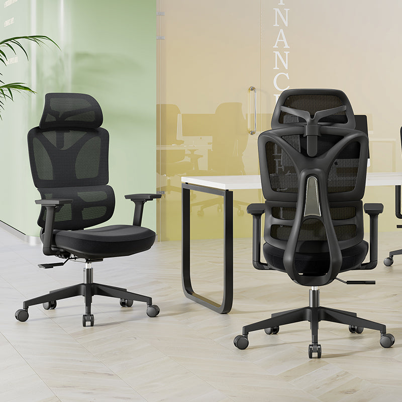 Silla de oficina moderna, ergonómica, resistente, de respaldo alto y malla - elevador de gas certificado SGS, apoyabrazos 3D, silla de escritorio para oficina en casa 