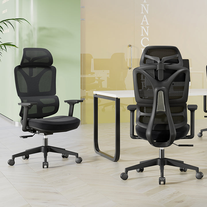 Silla de oficina moderna, ergonómica, resistente, de respaldo alto y malla - elevador de gas certificado SGS, apoyabrazos 3D, silla de escritorio para oficina en casa 