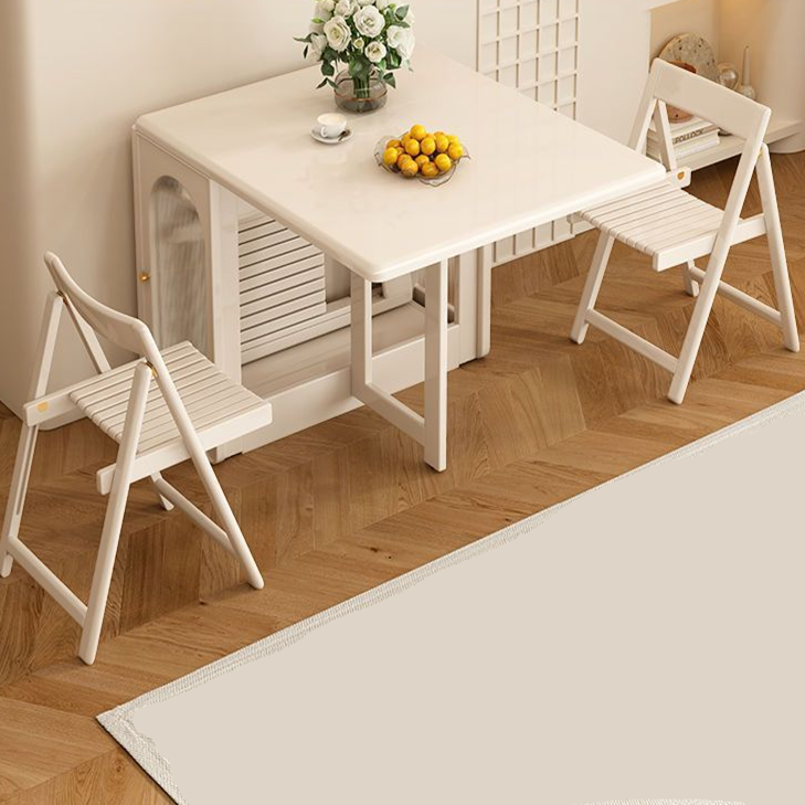 Moderner minimalistischer klappbarer quadratischer Esszimmerstuhl aus mehrschichtiger Verbundplatte mit Rückenlehne für das Esszimmer 