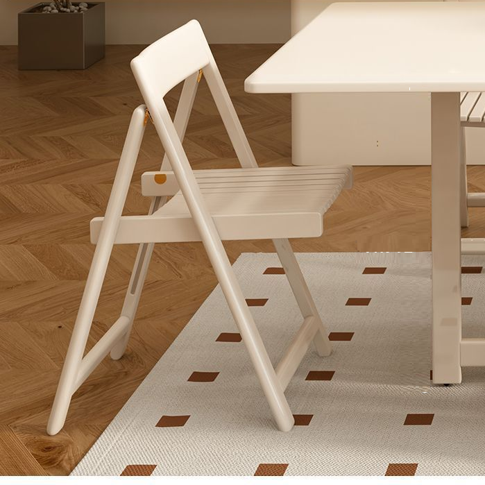 Moderner minimalistischer klappbarer quadratischer Esszimmerstuhl aus mehrschichtiger Verbundplatte mit Rückenlehne für das Esszimmer 