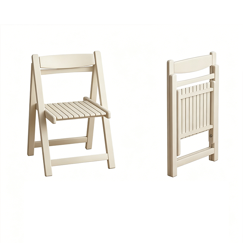 Moderner minimalistischer klappbarer quadratischer Esszimmerstuhl aus mehrschichtiger Verbundplatte mit Rückenlehne für das Esszimmer 