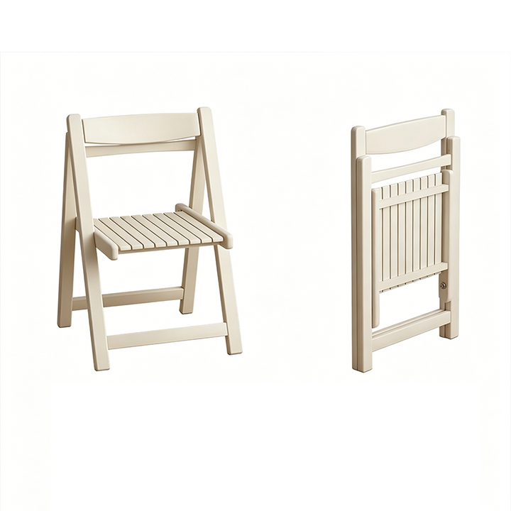 Moderner minimalistischer klappbarer quadratischer Esszimmerstuhl aus mehrschichtiger Verbundplatte mit Rückenlehne für das Esszimmer 