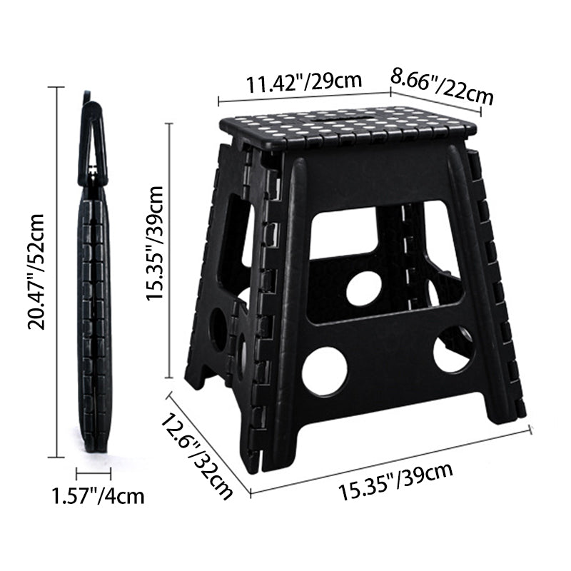 Silla plegable trapezoidal de PP moderna y minimalista, silla portátil para sala de estar 
