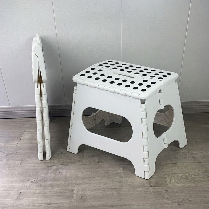 Silla plegable trapezoidal de PP moderna y minimalista, silla portátil para sala de estar 