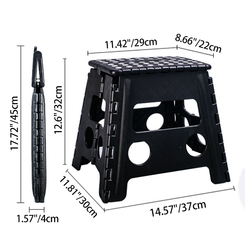 Silla plegable trapezoidal de PP moderna y minimalista, silla portátil para sala de estar 