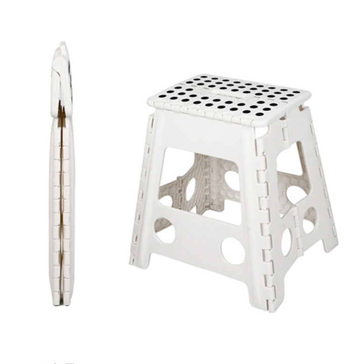 Silla plegable trapezoidal de PP moderna y minimalista, silla portátil para sala de estar 