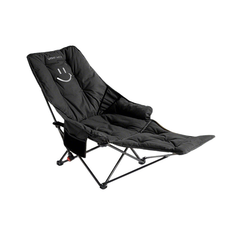 Modern Minimalist Oxford Fabric Rectangular Folding Reclining Chair Portable Lounge Chair For Outdoor Patio