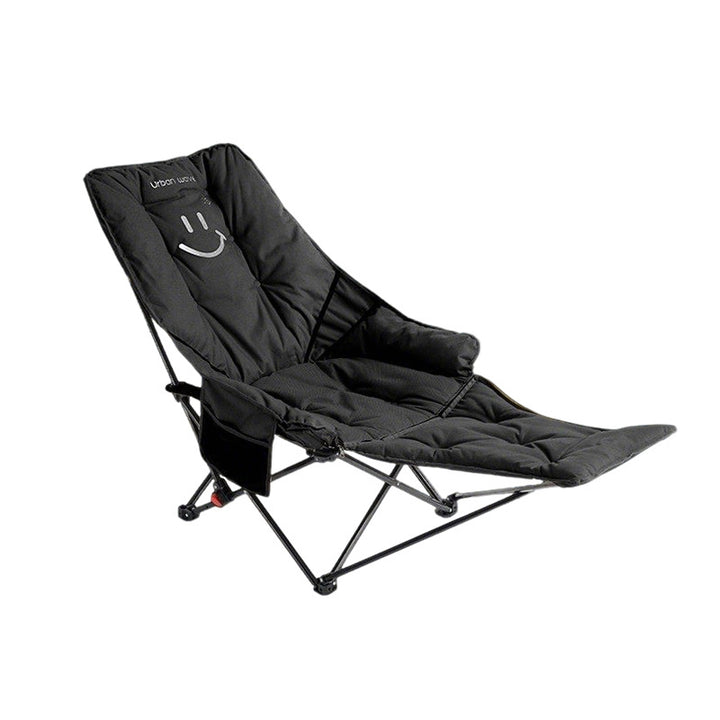 Modern Minimalist Oxford Fabric Rectangular Folding Reclining Chair Portable Lounge Chair For Outdoor Patio