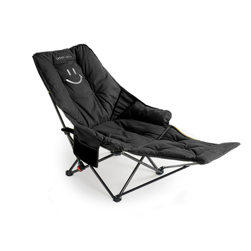Modern Minimalist Oxford Fabric Rectangular Folding Reclining Chair Portable Lounge Chair For Outdoor Patio