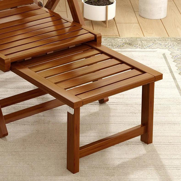 Traditioneller klappbarer Liegestuhl aus chinesischem Bambus mit rechteckigem Hohldesign, Rückenlehne und Armlehnen für Wohnzimmer und Balkon 