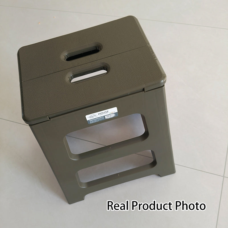 Modern Minimalist PP Trapezoid Square Foldable Stool Chair With Portable For Bathroom Kitchen Outdoor Living Room