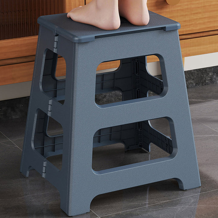 Modern Minimalist PP Trapezoid Square Foldable Stool Chair With Portable For Bathroom Kitchen Outdoor Living Room
