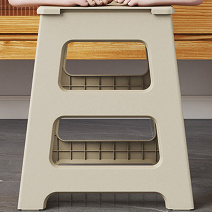 Modern Minimalist PP Trapezoid Square Foldable Stool Chair With Portable For Bathroom Kitchen Outdoor Living Room