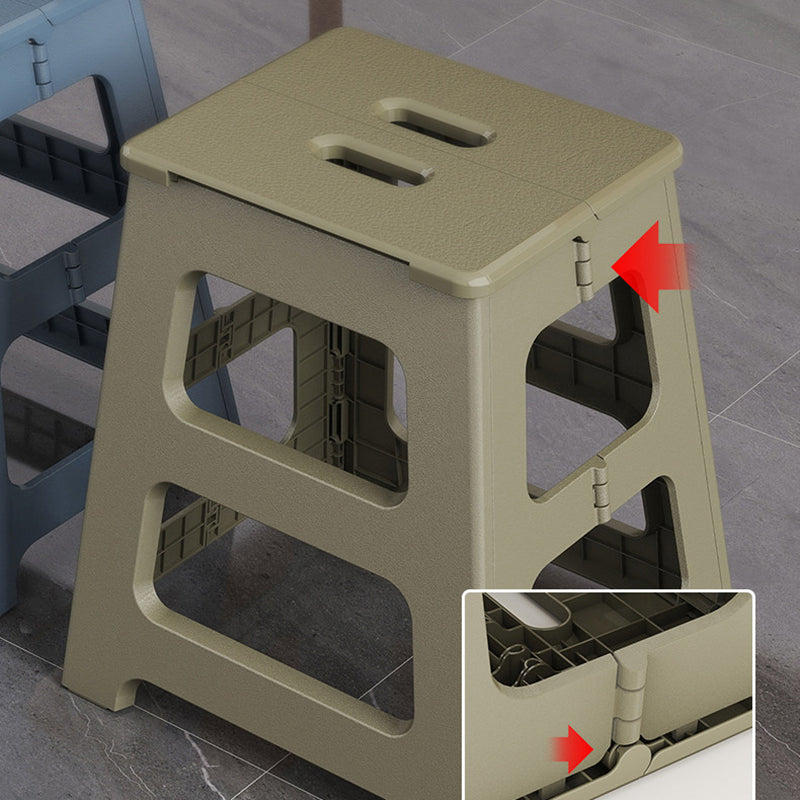 Modern Minimalist PP Trapezoid Square Foldable Stool Chair With Portable For Bathroom Kitchen Outdoor Living Room