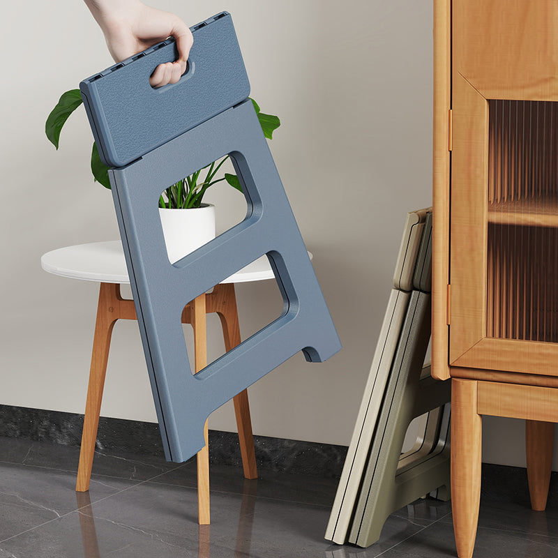 Modern Minimalist PP Trapezoid Square Foldable Stool Chair With Portable For Bathroom Kitchen Outdoor Living Room