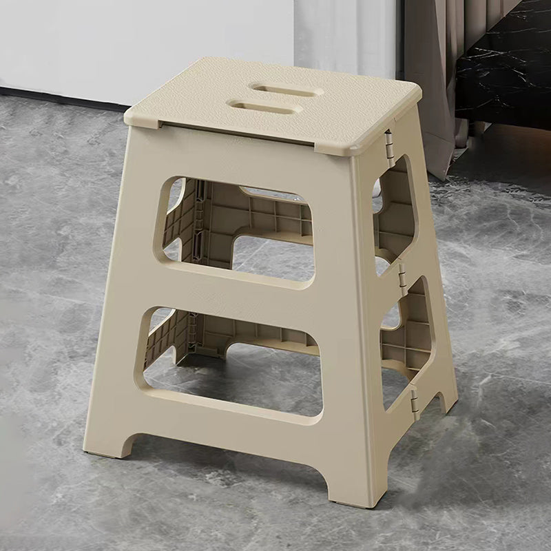 Modern Minimalist PP Trapezoid Square Foldable Stool Chair With Portable For Bathroom Kitchen Outdoor Living Room