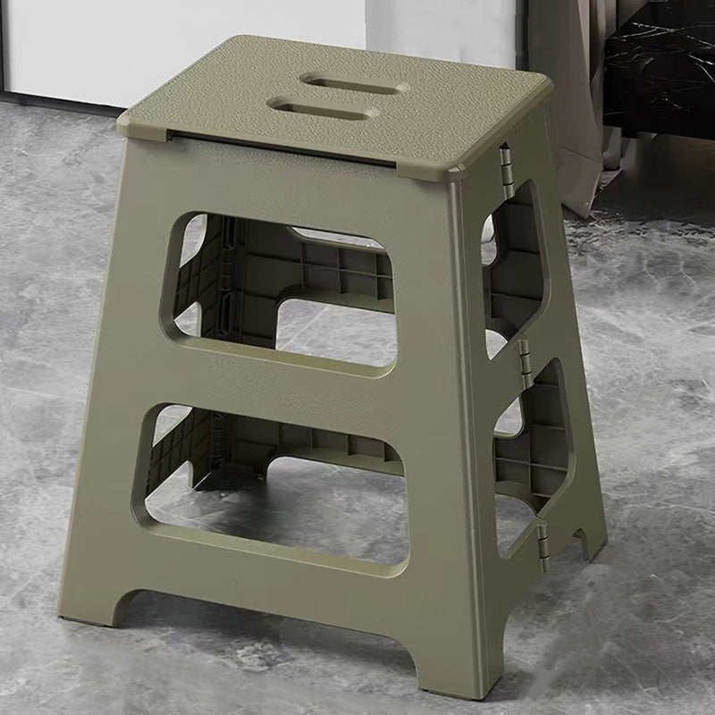 Modern Minimalist PP Trapezoid Square Foldable Stool Chair With Portable For Bathroom Kitchen Outdoor Living Room