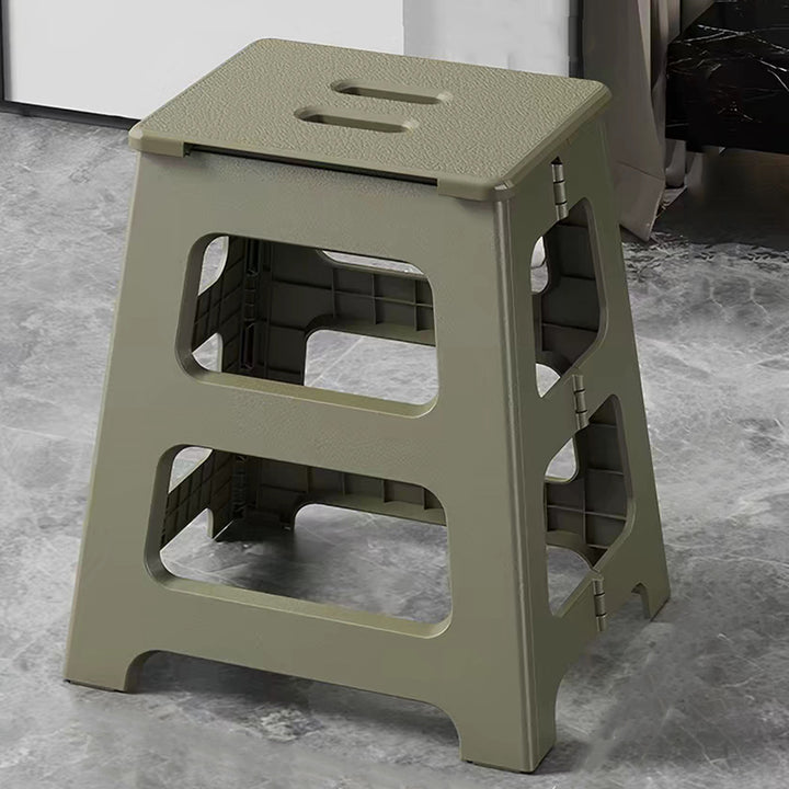 Modern Minimalist PP Trapezoid Square Foldable Stool Chair With Portable For Bathroom Kitchen Outdoor Living Room