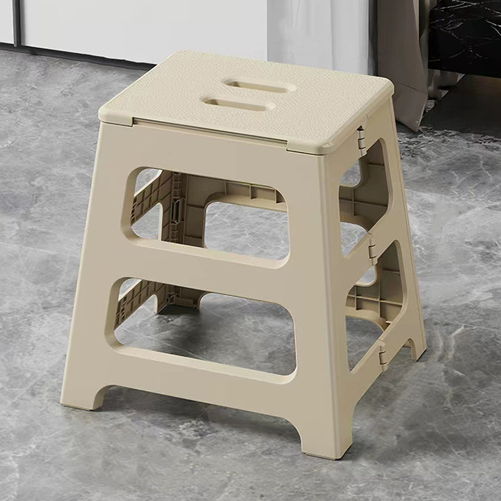 Modern Minimalist PP Trapezoid Square Foldable Stool Chair With Portable For Bathroom Kitchen Outdoor Living Room