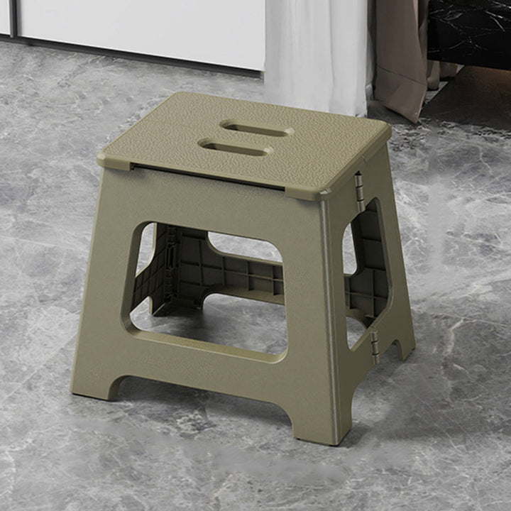 Modern Minimalist PP Trapezoid Square Foldable Stool Chair With Portable For Bathroom Kitchen Outdoor Living Room