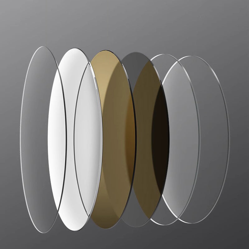 Modern Minimalist Round Glass LED Smart Wall Mirror Touch Sensor For Bathroom