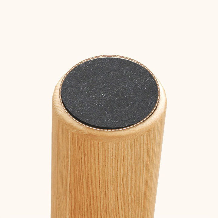 Contemporary Scandinavian Rubberwood Kids Clover Shape Square Curved Low Stool Backless For Living Room
