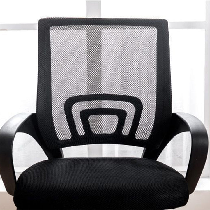 Modern Minimalist Mesh Plastic Nylon Steel Curved Mobile Desk Chair Backrest Armrest For Home Office