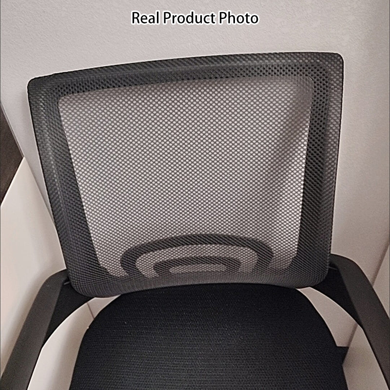 Modern Minimalist Mesh Plastic Nylon Steel Curved Mobile Desk Chair Backrest Armrest For Home Office