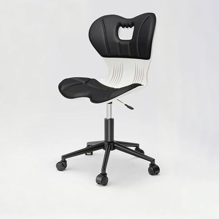 Modern Minimalist Fabric Nylon Plastic Steel Electroplated Metal Ergonomic Desk Chair Backrest For Home Office