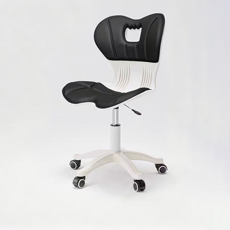 Modern Minimalist Fabric Nylon Plastic Steel Electroplated Metal Ergonomic Desk Chair Backrest For Home Office