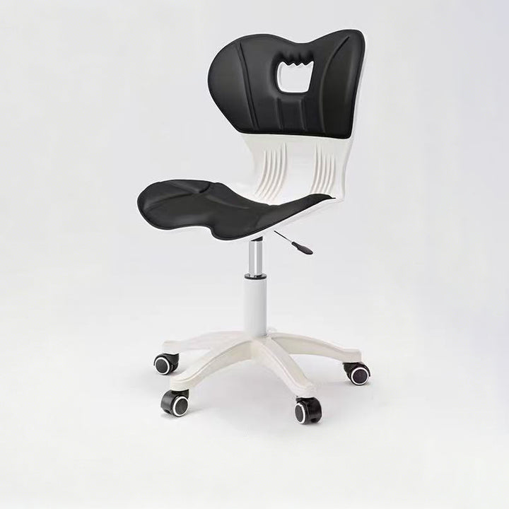 Modern Minimalist Fabric Nylon Plastic Steel Electroplated Metal Ergonomic Desk Chair Backrest For Home Office