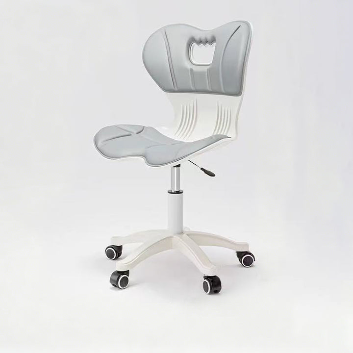 Modern Minimalist Fabric Nylon Plastic Steel Electroplated Metal Ergonomic Desk Chair Backrest For Home Office