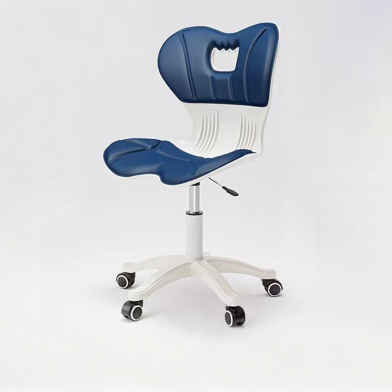 Modern Minimalist Fabric Nylon Plastic Steel Electroplated Metal Ergonomic Desk Chair Backrest For Home Office