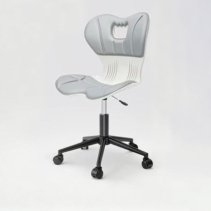 Modern Minimalist Fabric Nylon Plastic Steel Electroplated Metal Ergonomic Desk Chair Backrest For Home Office