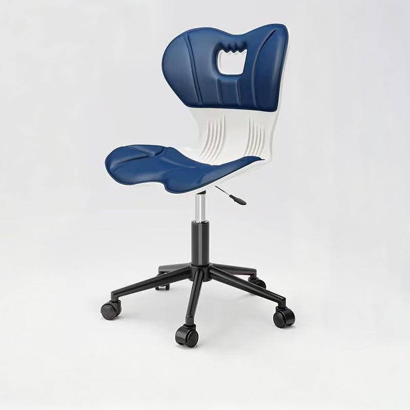 Modern Minimalist Fabric Nylon Plastic Steel Electroplated Metal Ergonomic Desk Chair Backrest For Home Office