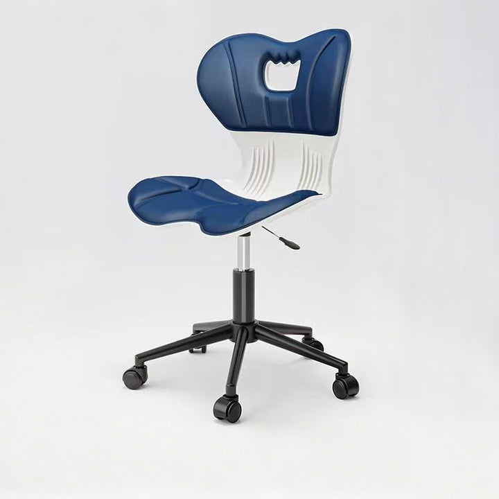 Modern Minimalist Fabric Nylon Plastic Steel Electroplated Metal Ergonomic Desk Chair Backrest For Home Office