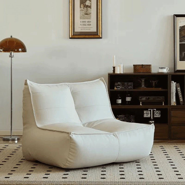 Contemporary Simplicity Rectangular Scratch-Resistant Faux Leather Accent Chair With Backrest For Living Room
