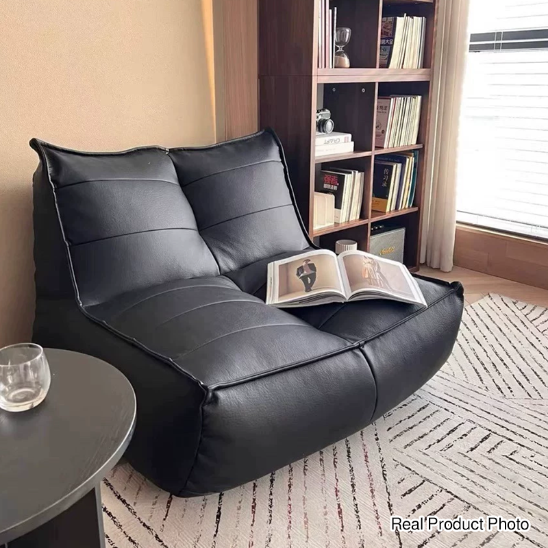 Contemporary Simplicity Rectangular Scratch-Resistant Faux Leather Accent Chair With Backrest For Living Room