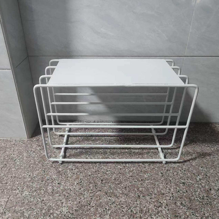 Modern Minimalist Rectangular Steel &amp; Iron Shoe Bench Armless For Entryways