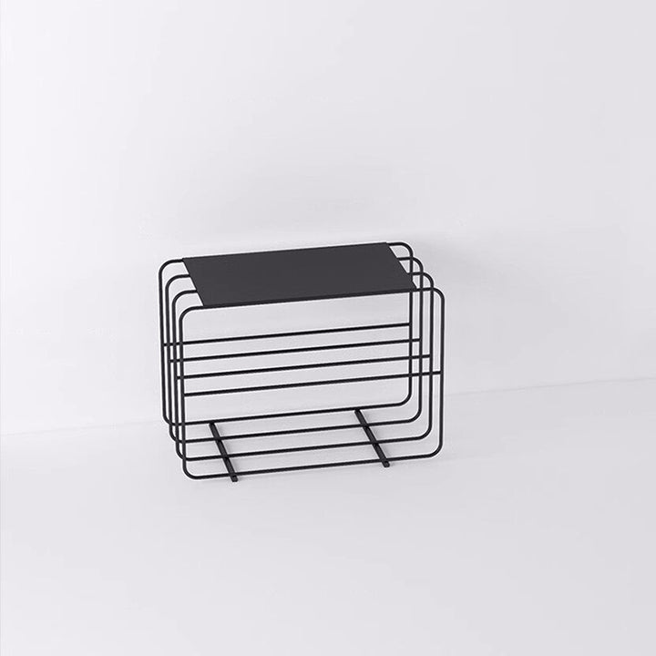 Modern Minimalist Rectangular Steel &amp; Iron Shoe Bench Armless For Entryways