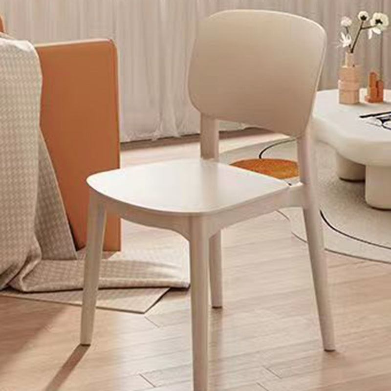 كرسي بلاستيك مربع عصري مبتكر بدون مسند ظهر لغرفة المعيشة 