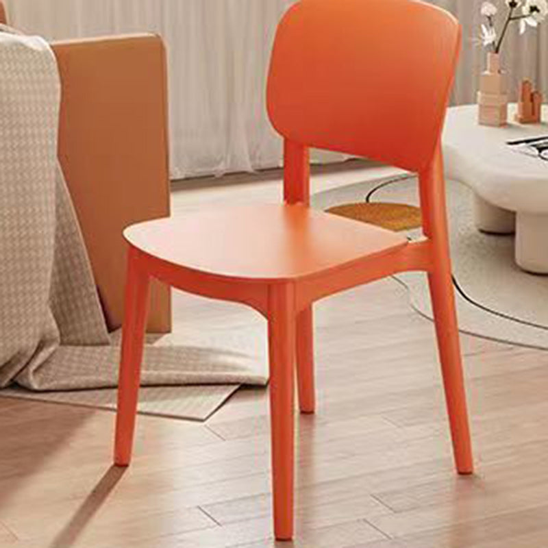 كرسي بلاستيك مربع عصري مبتكر بدون مسند ظهر لغرفة المعيشة 