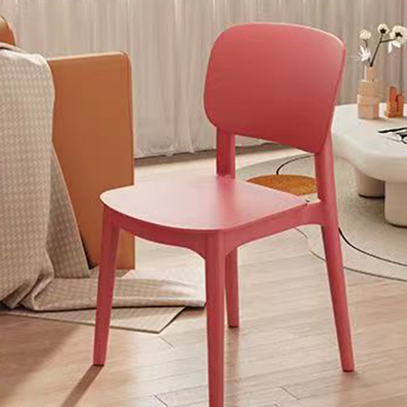 كرسي بلاستيك مربع عصري مبتكر بدون مسند ظهر لغرفة المعيشة 