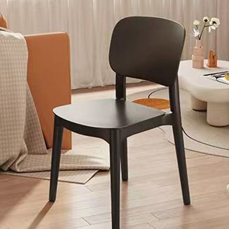 كرسي بلاستيك مربع عصري مبتكر بدون مسند ظهر لغرفة المعيشة 